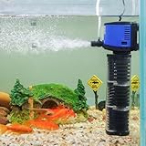 Hypool Filtre U V pour aquarium   Bassin plongeant à froid   Petit filtre de bassin à koï   Support de polissage à l'eau plissée   Désodorisation verte pour eau salée et eau douce