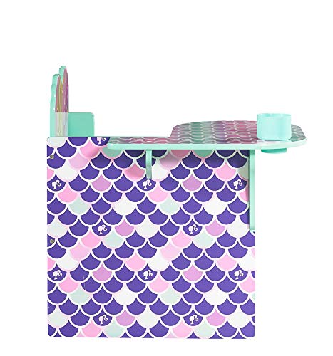 Barbie Mermaid Activity Desk with Storage Bin, Multi Color, One Size