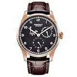 Corgeut Sport Mens Watches fashtion Automatic Seagull self-Winding Kinetic Energy Waterproof 316L Stainless Steel Leather Wristwatches 42mm 2053-3