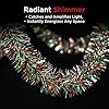 Anderson's Metallic Red, Green & White Tinsel Twist Garland, 25ft Holiday Decoration, Christmas Tree Trim, Parade Float Decor, Party Supplies, Halloween, Graduation, Indoor/Outdoor Event Garland #4