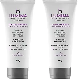 Kit 2 Clareador de Virilha Axila Cotovelo Joelho Corpo Todo - Sofisticatto - Creme Clareador - Iluminando - Whole Body - Unisex