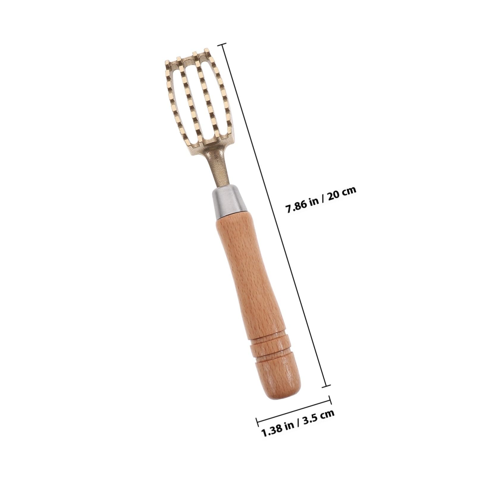 Hohopeti Desquamatore di pesce giapponese portatile con manico antiscivolo e denti seghettati in ottone per cucina e professionale