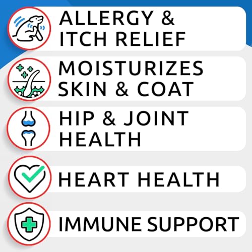 Image of BARK&SPARK Omega 3 for Dogs - 360 Fish Oil Treats for Dog Shedding, Skin Allergy, Itch Relief, Hot Spots Treatment - Joint Health - Skin and Coat Supplement - EPA & DHA Fatty Acids - Salmon Oil