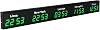World Time Zones Clock, LED Digital Multiple Time Zones Clock, 345 Cities World Time Wall Clock, for HotelsEnterprisesairports,5City-Green