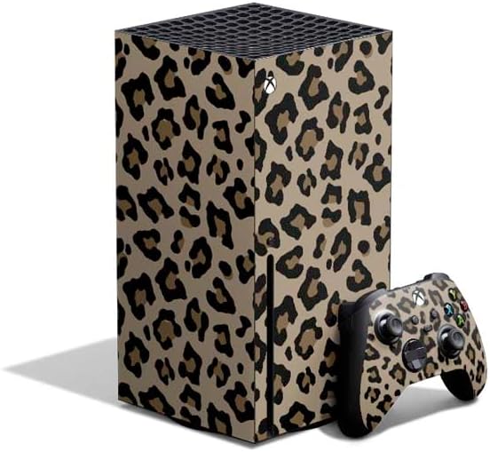 Skinit Decal Gaming Skin Compatible with Xbox Series X Bundle - Leopard Print Design