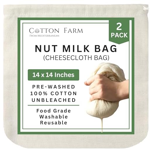 Ultra Dense Cheesecloth Nut Milk Bag