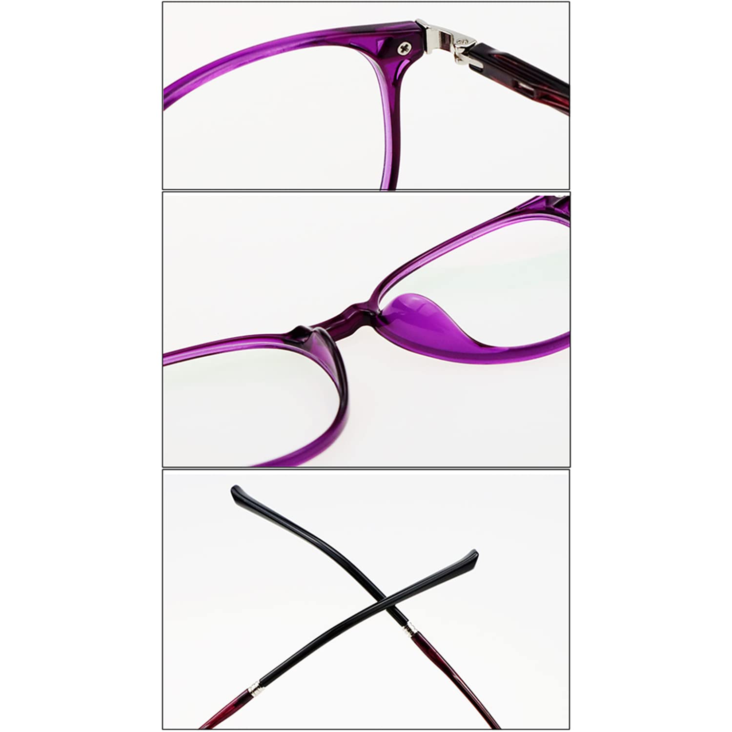 RICCIE Intelligente Gleitsichtbrille für Frauen mit photochromen Gläsern Lesebrille, HD asphärische Kunstharzgläser Outdoor Sonnenbrille / UV400 Dioptrie +1,0 bis +3,0,01,+3.0