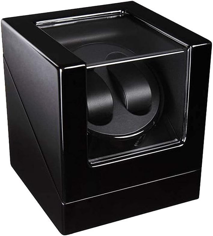 FENOKD Watch Winders, Double Automatic Watch Winder Box, Piano Paint Storage Case for 2 Wrist Watches Quiet Motor Viewing Windows
