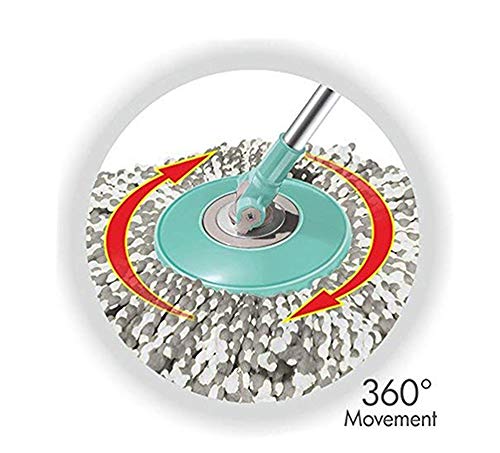Image of Spotzero By Milton Spin Mop Spares Set Handle with Microfibers Refill(Compatible with Prime, E-Elite, Classic, Ace Mops)