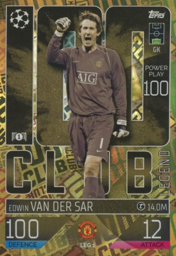 Match Attax Extra 2022 2023 22/23 100 Club Trading Card(s) You Select (Edwin Van Der Sar LEG1)