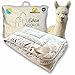 Produktbild Eden Alpakas | Alpaka Bettdecke | Ganzjahresdecke | Füllung aus 100% Alpakahaar (Premium Qualität) | Bezugsstoff: naturbelassene Baumwolle (155x220cm)