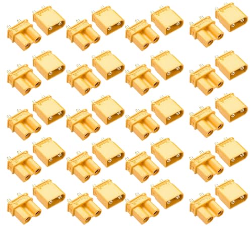 20�y�AAmass XT30U-PB XT30 UPB 2mm�v���O�I�X�ƃ��X�e�ۃR�l�N�^�[�� for RC Lipo���W�R�����|�o�b�e���[��s�@�h���[�����i DIY �p�[�c