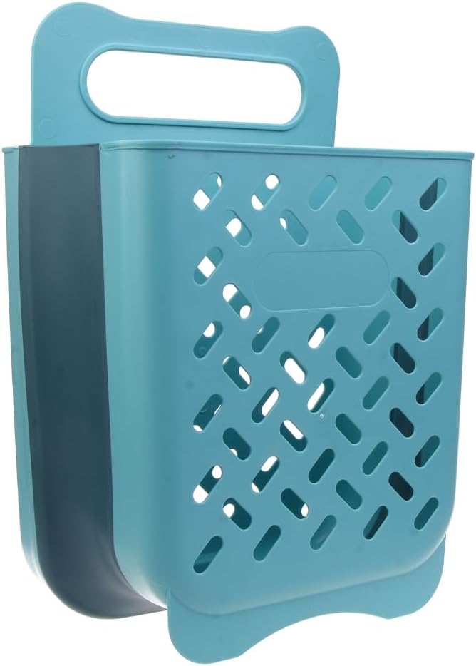 Laundry Hamper Laundry Basket,Foldable Laundry Basket Wall-Mounted Collapsible Hanging Plastic Storage Box Bin with Handle Plastic Dirty Clothes Bathroom Sundries Organizer