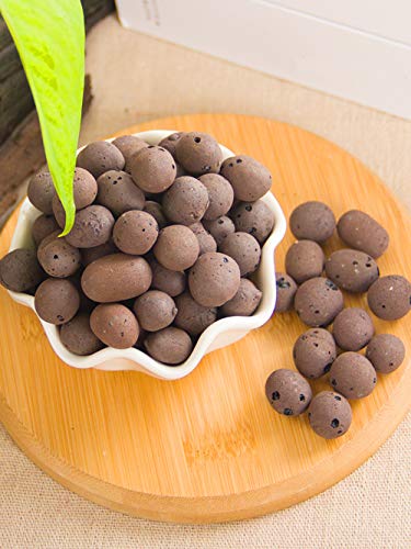 6Lbs Organic Expanded Leca Clay Pebbles Hydroponics Growing Media For Gardening Orchids Aquaponics, Drainage,Decoration,100% Natural Leca Clay Balls,Leca For Plants #TOP2