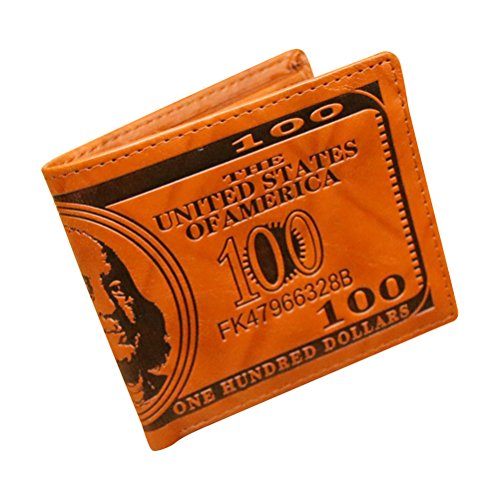 Valicclud Carteira masculina legal de couro PU para cartão de crédito para foto e porta-cédulas (caf