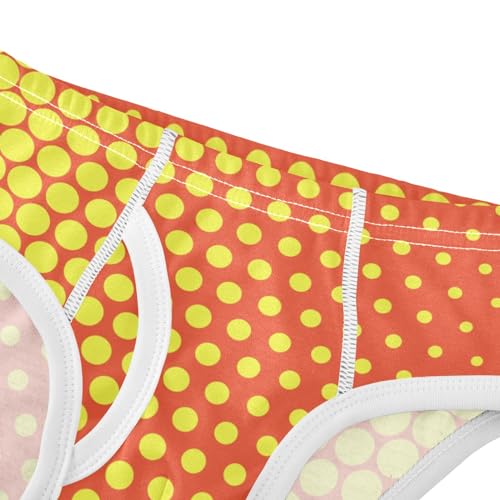 ODAWA Yellow Red Polka Dots Boy Boxer Briefs Toddler Underwear Underwear for Boys Size 84