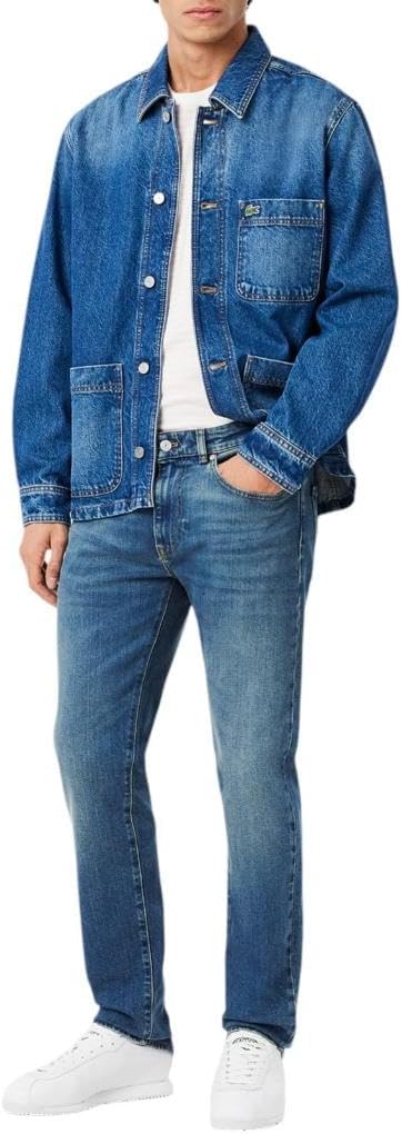 Lacoste Mens Slim Fit Stretch Cotton Denim Jeans