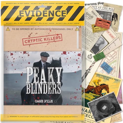 Peaky Blinders - Cryptic Killers - Unsolved Murder Mystery Game - Cold Case Files Investigation Detective Evidence & Crime File - Individuals Date Nights & Party Games