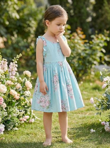 Image of Angel&tribe Girl Long Sleeve Printed Dress Casual T-Shirt Nightgown Cartoon Dinosaur 100% Cotton