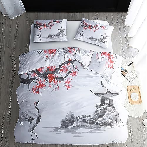 Parure de lit chinoise en microfibre premium douce avec zip invisible - 4