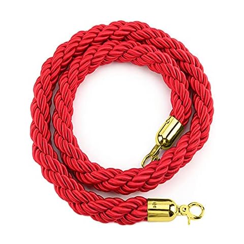 Hazrcvr Cuerda de Barrera Roja con Ganchos Cover