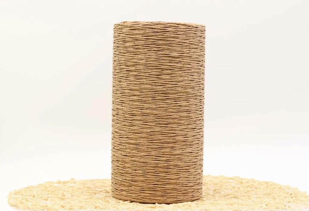 VIXDA 460g/lot Raffia Straw Yarn Handmade Knitting Summer Hat Bags Crocheting Yarn For Handcrafts Material