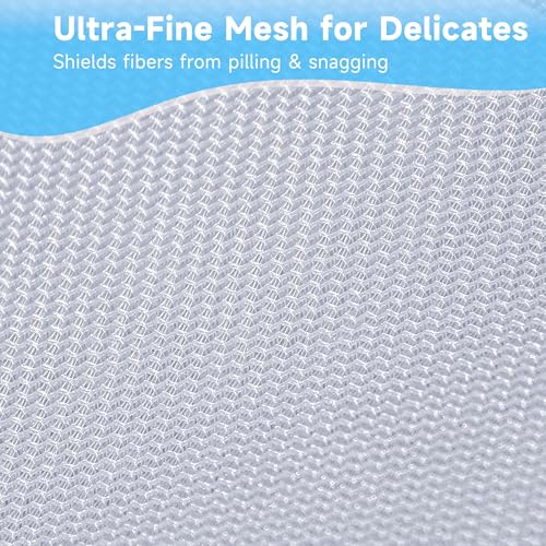 Image of GOGOODA 3 Pack Delicates Laundry Bags, Fine Mesh Wash Bag with Hanging Loop