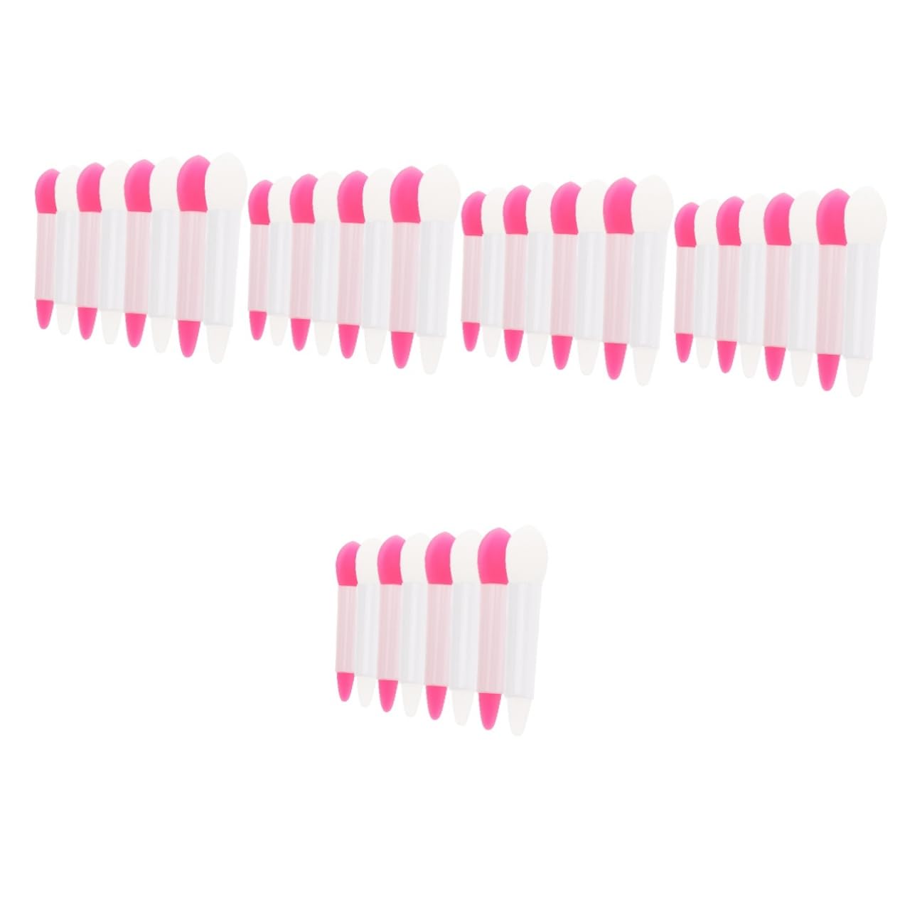 Mipcase 80pcs Silicone Eye Shadow Brush for Makeup Tool Soft Head Lip Brush for Women Makeup Accessory