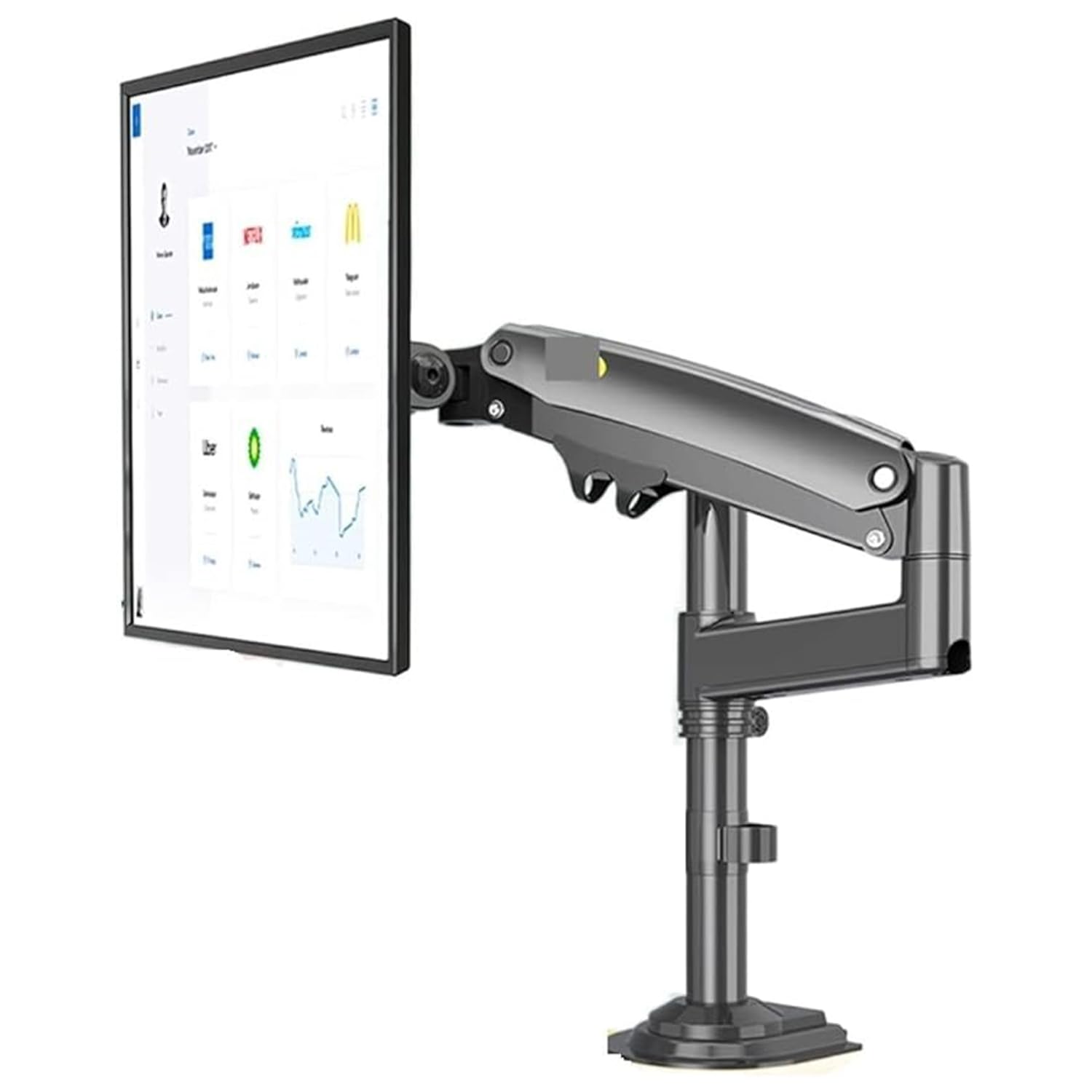SYGA NB H100 Monitor Arm Mount, 22-35 Inches, Gas Spring Full Motion, 2-12kg Load Capacity, Black-image-37