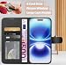 NWNK13 For Samsung Galaxy A12 Case Leather Wallet Book Flip Stand View Phone Cover with Card Holder Slots Compatible with Galaxy A12 5G (Black)
