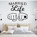 Marié Vivant Autocollant Mural Décoration De La Maison 43X69 cm, Amovible Vinyle Autocollant Pvc Pour Jardin D'Enfants Chambre Salon