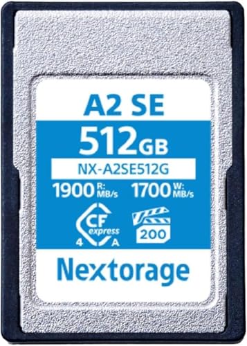 Nextorage CFexpress Type A 512Go, Carte mémoire VPG200 Japonaise CF Express TypeA Card 512GB, Accessoires Photo et caméscopes pour appareils Photo Sony/Fujifilm, A2SE NX-A2SE512G