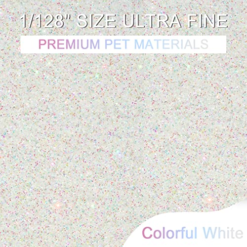 Ceya 3.5oz/ 100g Ultra Fine Glitter Powder Colorful White Iridescent Glitter 1/128” 0.008” 0.2mm for Slime Epoxy Resin Tumbler Nail Art Festival Makeup Scrapbook Wedding Cards Jewelry Painting Arts - Image 2