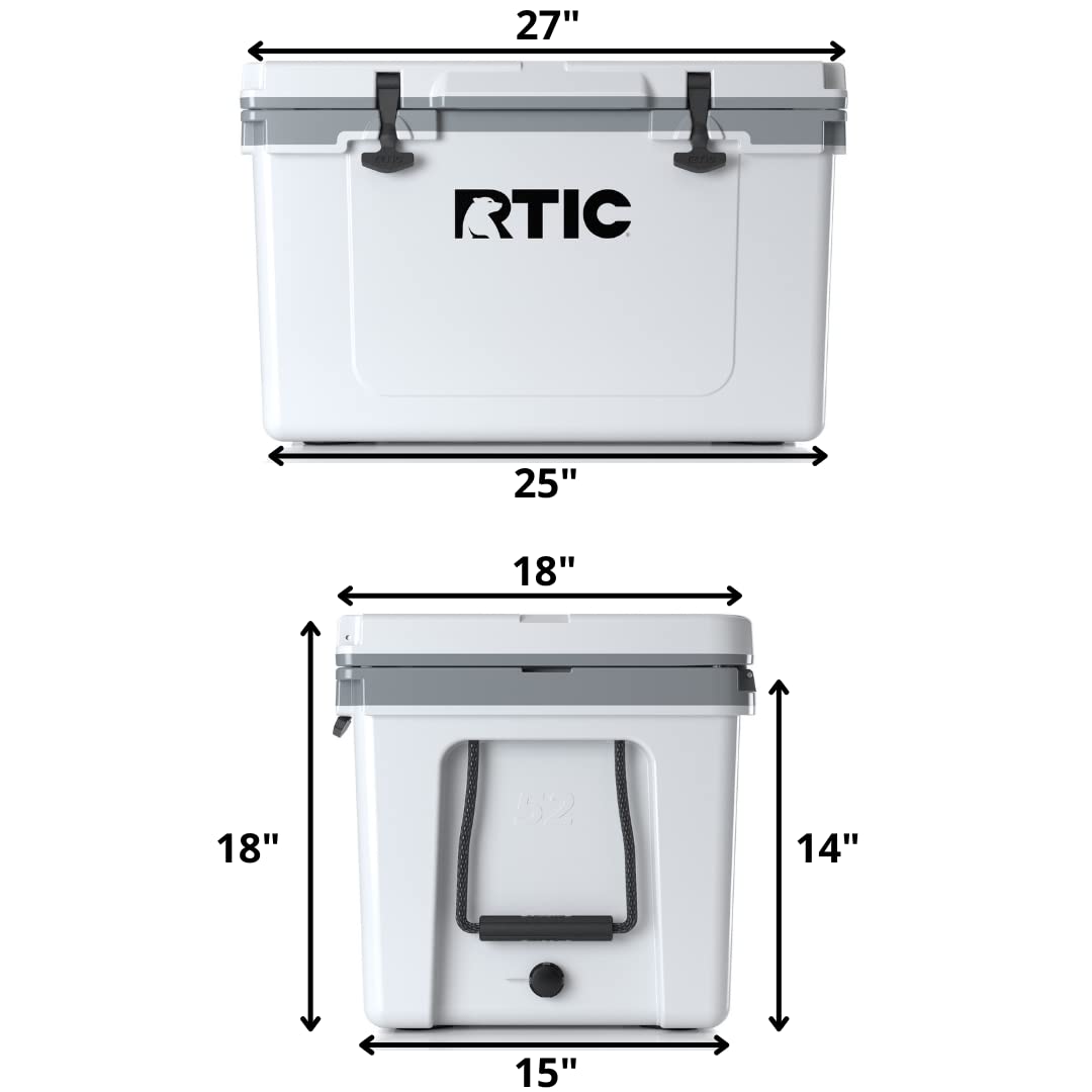 RTIC UltraLight 52 qt, 30 Lighter Than Rotomolded, Ice Chest with