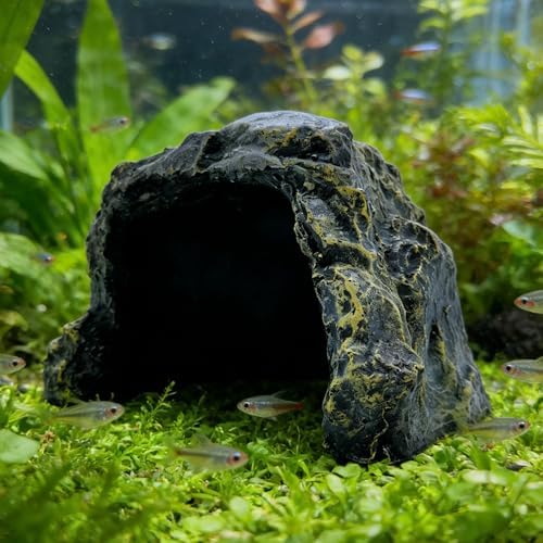 M2cbridge Aquarium Fish Hide Cave Reptile Hideout Cave Terrarium ...