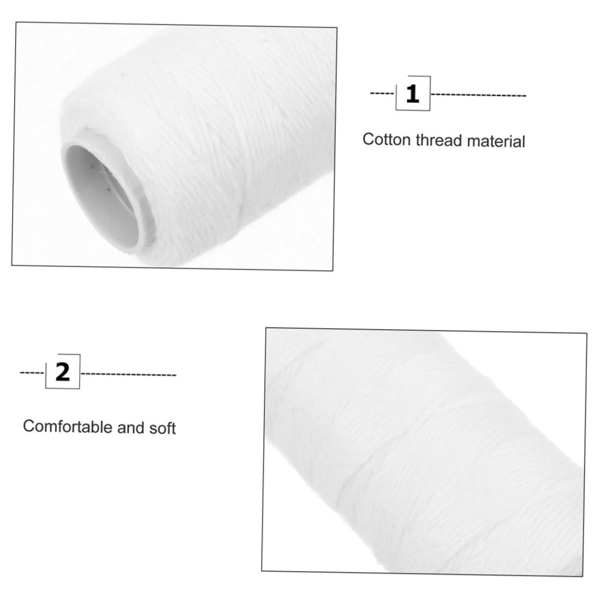 Didiseaon 4sets Epilator Tool Threading Thread for Hair Removal Eyebrow Threading Thread 10rolls*4