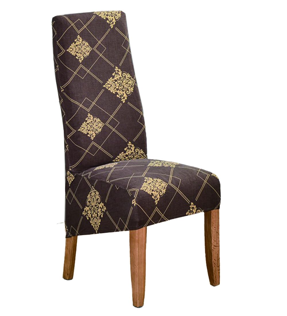 Housse de chaise dossier haut fleurie pour illuminer votre foyer