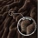 Exclusivo Mezcla Kuscheldecke Flauschig Fleecedecke Flanell Decke, Leichte und Warme Sofadecke Couchdecke für Ganzjahreszeit, 130 x 150 cm Braun