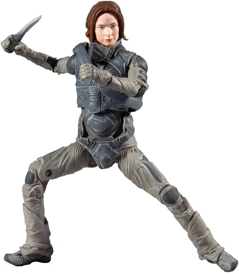 McFarlane Toys Dune Lady Jessica 7-inch Action Figure with Build-A Glossu ‘Beast’ Rabban Figure Parts, Multicolor