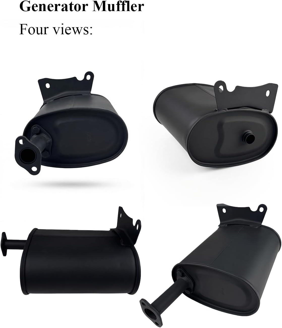 YAMAKATO 5-9KW Generator Muffler Silencer for Champion Duromax Firman Jiangdong Honda clones 389cc 420cc 439cc 459cc 11cm (4.33in) tube