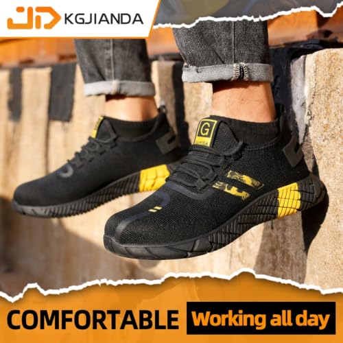Image of Steel Toe Shoes for Men, Safety Work Shoes, Puncture-Resistant