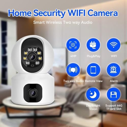 Tp Plus Camera TP PLUS 360 1080p Dual Lens Smart CCTV Camera WiFi IP Home Security ...