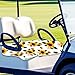 WEBEEDY Golf Cart Seat Covers,Sunflower Bee Golf Cart Seat Blanket Fits Most 2-Seat Golf Carts,Microfiber Excellent Printing Summer Breathable Golf Cart Seat Towel Golf Accessories,51