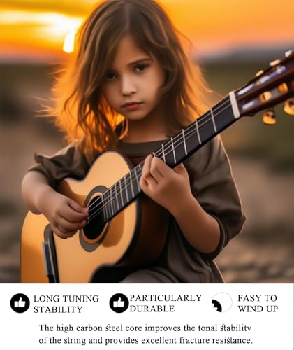 Image of Electric Guitar Strings, Guitar Strings Set Acoustic, Guitar Accessories Wound Electric Guitar Strings