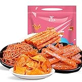 20 Pcs Food La Tiao Spicy Strip, Chinese Special Snack Vegetarian Spicy Strip, Office Casual Snack, Individual Package Easy to Carry - 4 Types of Mixed Packaging