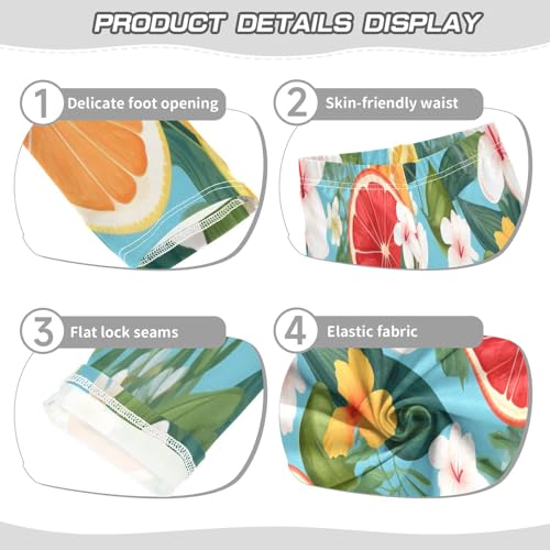 Bolaz Toddler Girls Leggings Printed Yoga Pants Leggings Red Yellow Orange for Kids3