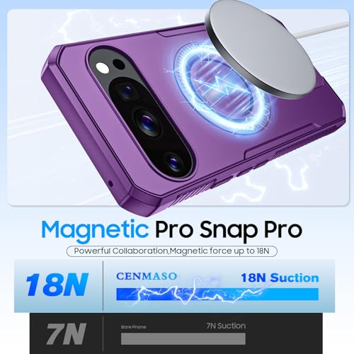 Coque Google Pixel 10 Pro XL antichoc violette à béquille - 2