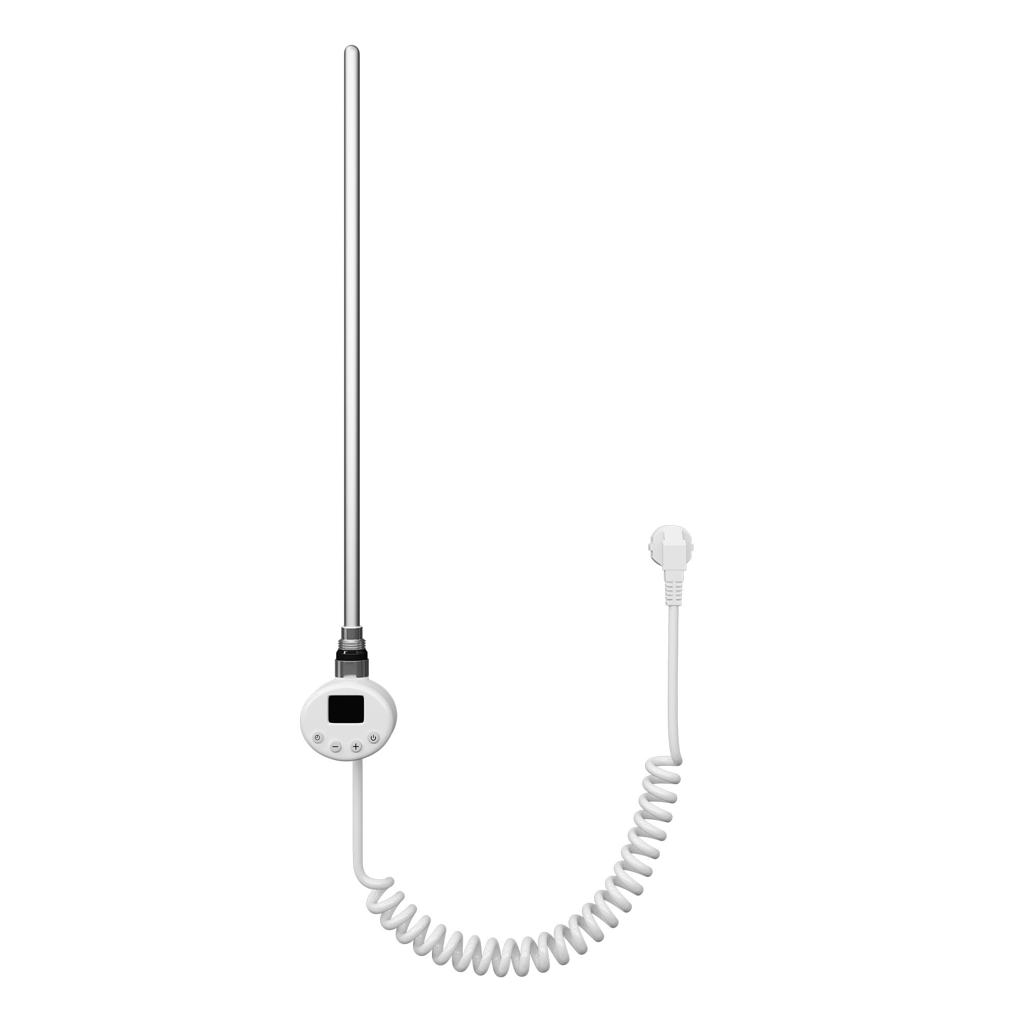 doporro Barra Riscaldante per Termosifoni, Asta Riscaldante in Acciaio Inox 600W con Termostato e Display LCD Bianco