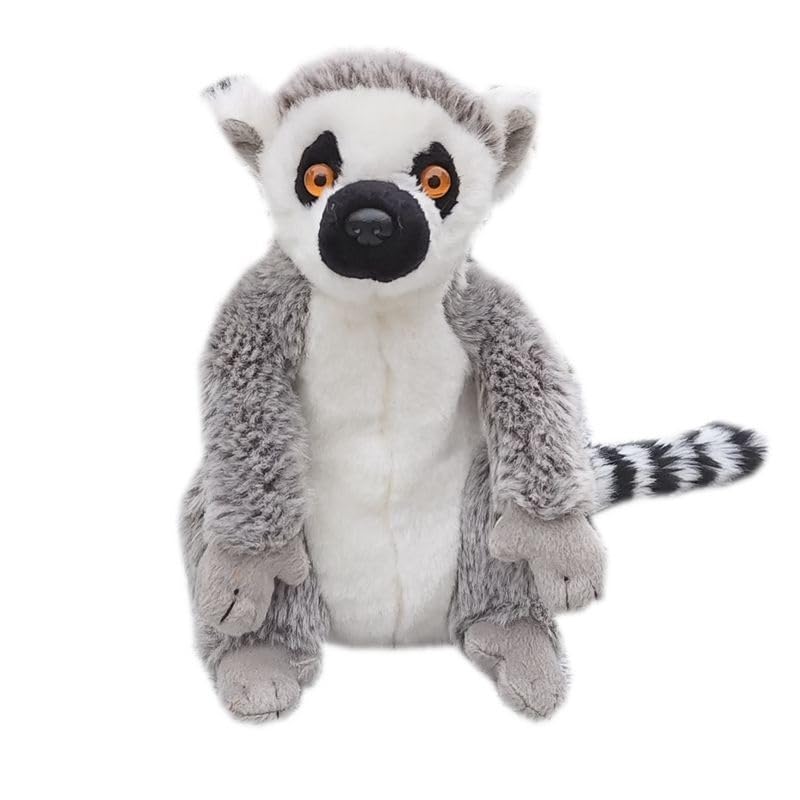 Lémurien en peluche à queue annelée pour décorer la chambre enfant
