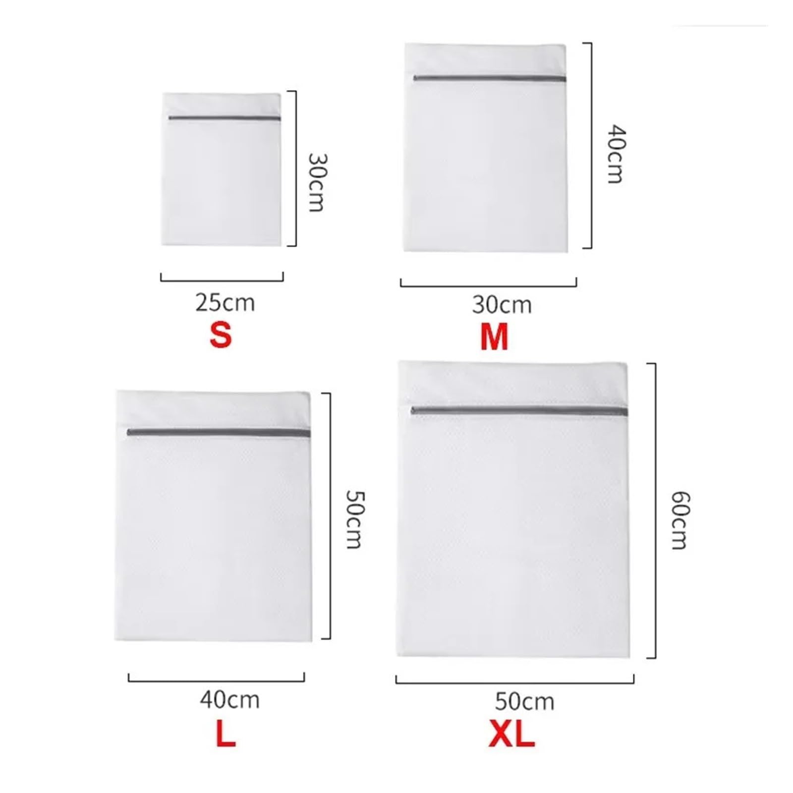 Bolsa de lavandería for el hogar, Bolsa organizadora de Limpieza de Ropa de Malla Fina, lavadoras Reutilizables, Bolsa organizadora de lavandería de Malla de poliéster(Set1,3PCS)